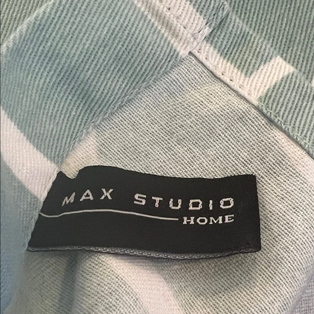 100% Cotton Geometric Shower Curtain - Like New